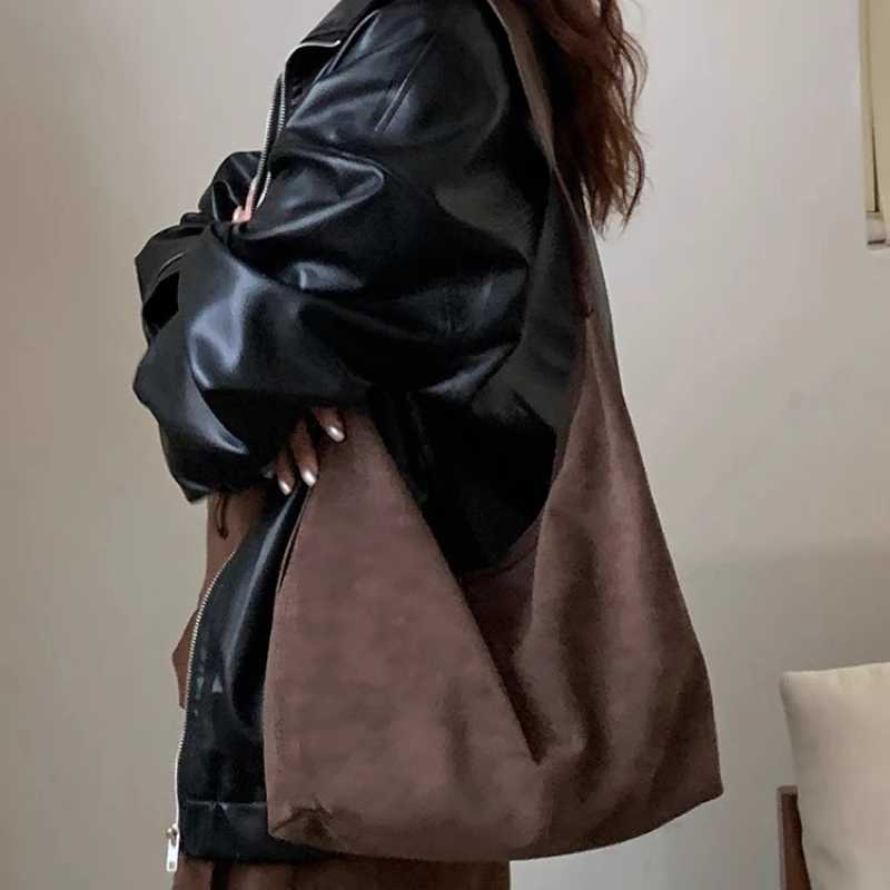Cross Body Fashion Women's Suede Shoulder Bag Versatile Large Capacity Crossbody Bags Casual Tote Underarm Bag Fall Winter Handbags H261016