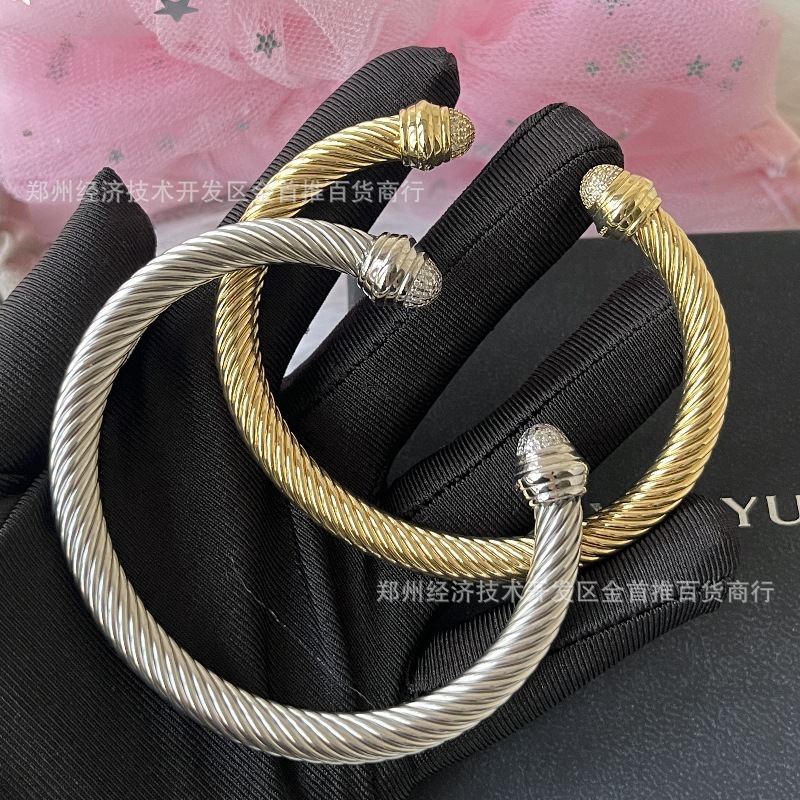 DY Cable Jewelry Designer Davidjersey Yurmannn Luxury Bracelet For Woman Men Luxe Bangle DY Open Bracelet Available In Multiple Styles And Colors