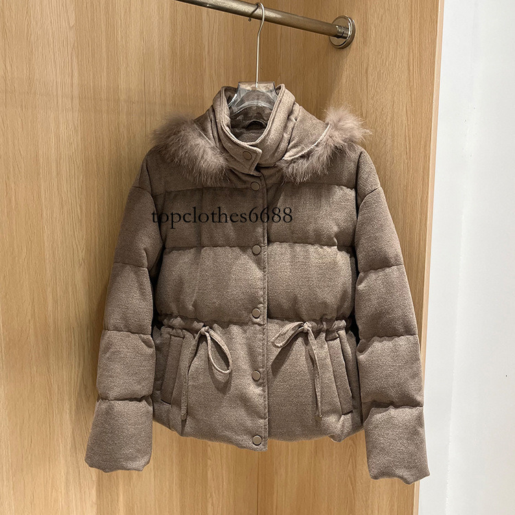 2026 Winter Hooded Puffer Coat Short 90%Duck Down JacketThick Warm Quilted Outerwear Slim Drawstring Waist Detachable Hood