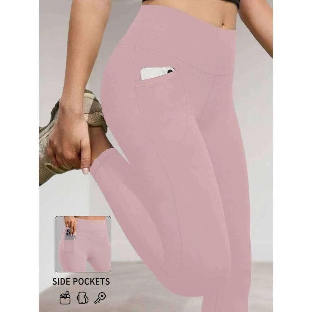 2026 Women Yoga Leggings With Pockets outdoor High Waisted Super Soft Tummy Control For Workout Running 26Y0211 Free Shipping T1