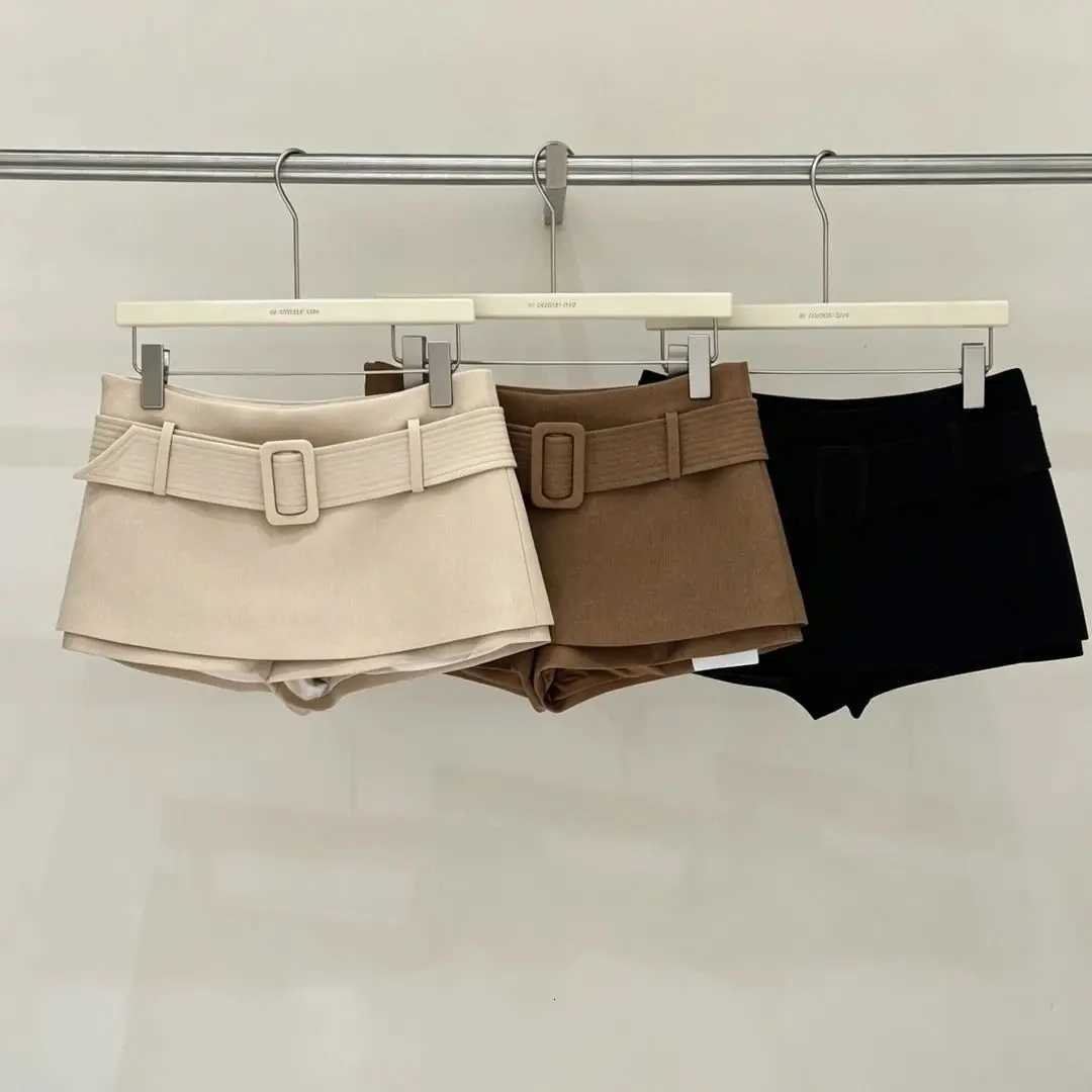 New Skirts Autumn and Winter Short Skirts Splicing Fake Two-piece Design Culottes Women W261017