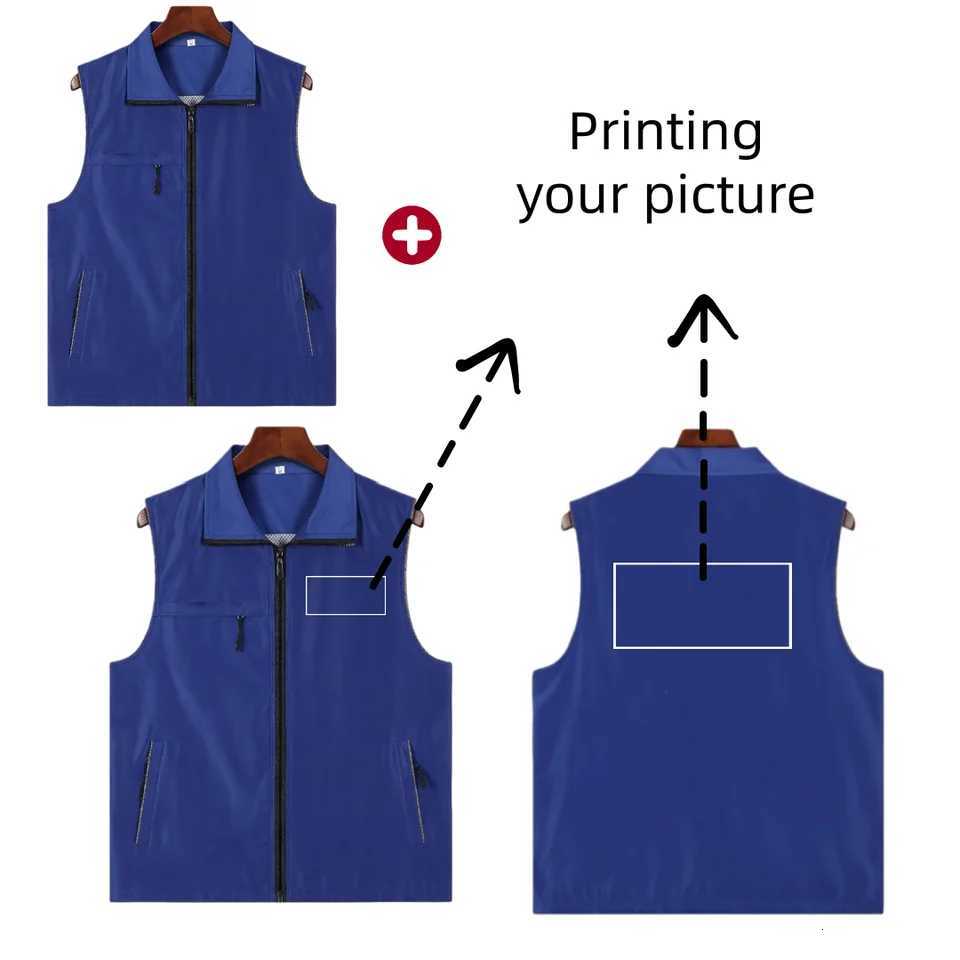 New Men's Vests 2025 Summer Style Sleeveless Thin Breathable Vest Event Volunteer Vest Universal Men And Women Customized Company BrandW261017