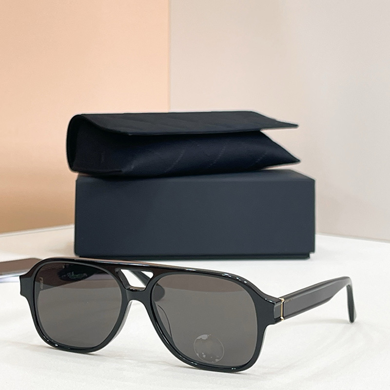 Classic Pilot Sunglasses CH3511 Fashion Designer Womens Black Acetate Frame Oval Glasses Mens Womans Summer Outdoor Multi functional Sunglasses