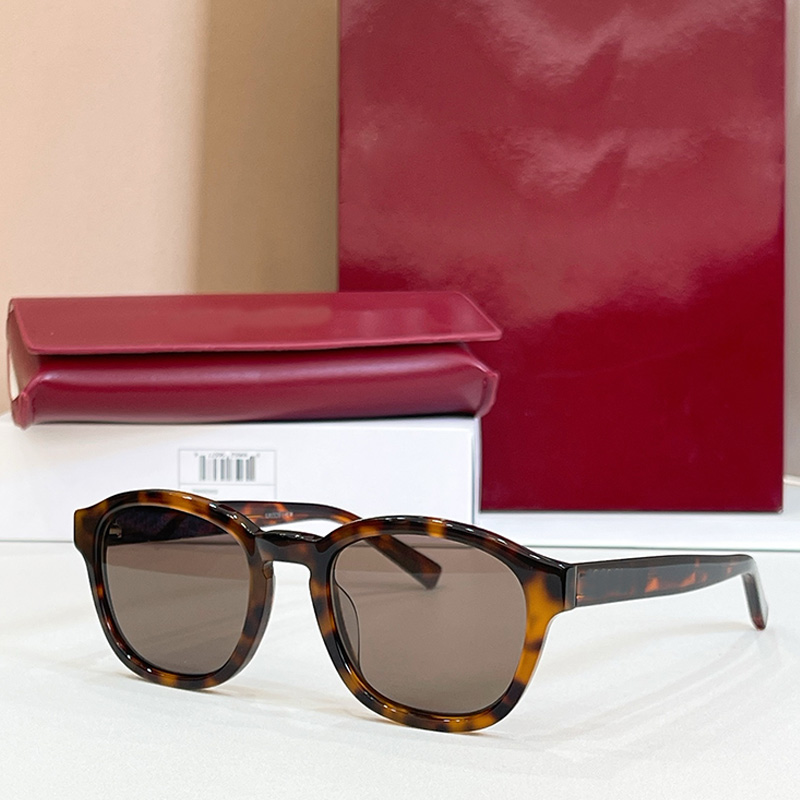 2109SK Fashion Designer Square Frame Sunglasses Womens Luxury Tortoiseshell Acetate Frame Brown Lenses Square Glasses Mens Womans Casual Travel Sung