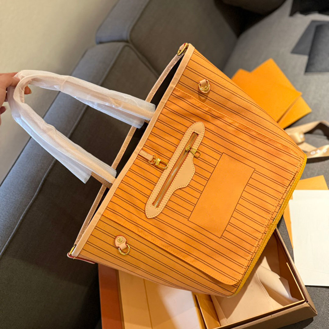 Luxury Designer Tote Bag Women Fashion Shoulder Bag Letter Old Flower Commuter Handbag Men Woman Large Capacity Shopping Bags High Quality