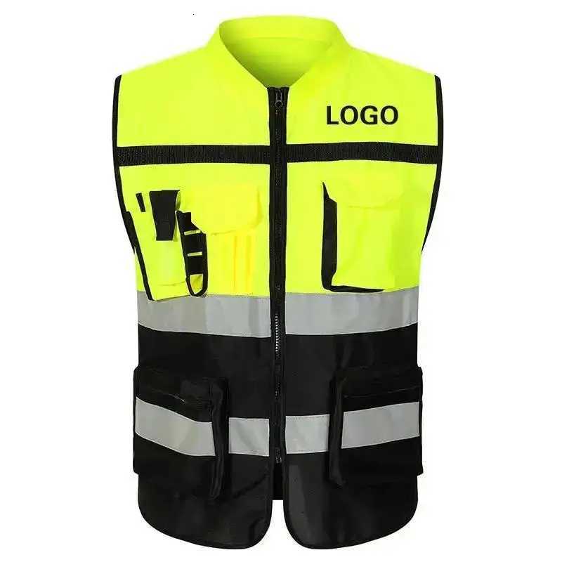 Tactical Men's Vests Men's Outdoor Vest Color Matching Walkie-Talkie Multiple Pockets Multi-Function Jacket PrintW261017
