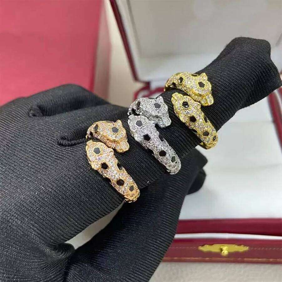 2026 perfume Luxury High Quality Head Tail Diamond Open End Brand Love Ring Couple cologne Stainless Steel Designer Jewelry For Men And Women Christ