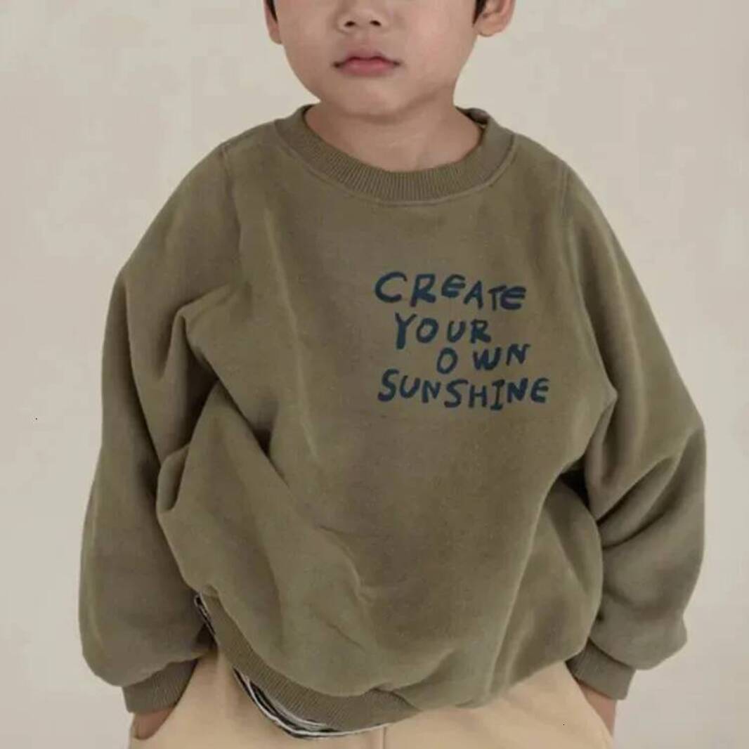 Girls Hoodie Children Clothing 2 Spring Autumn Korean Style Fashionable Loose Casual Letter Printed Long Sleeve pullover Baby Clothes For Kids Crew