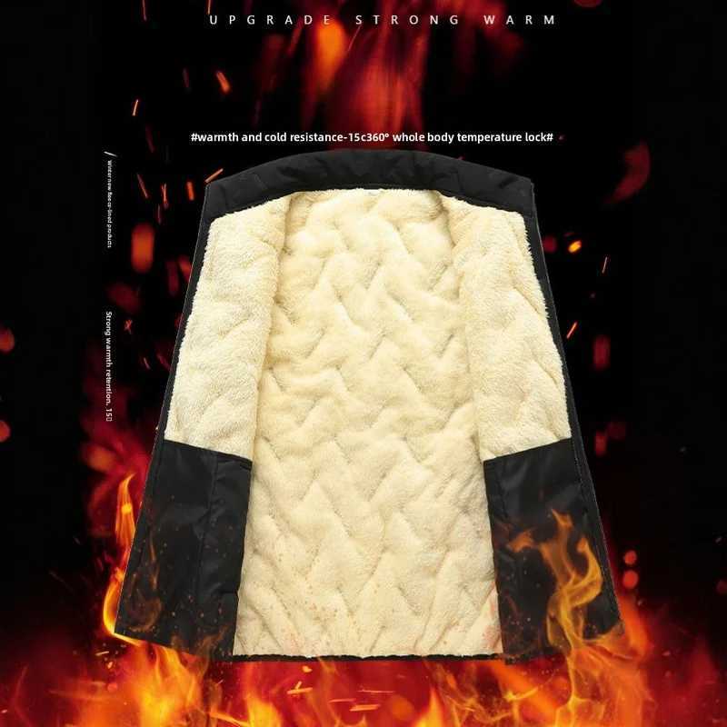Autumn Men's Men's And Vests Winter Vest Clothing Male Vest Coat Windproof And Warm Thickened Clothes Man Stand Collar Warm Outer Wear Coa