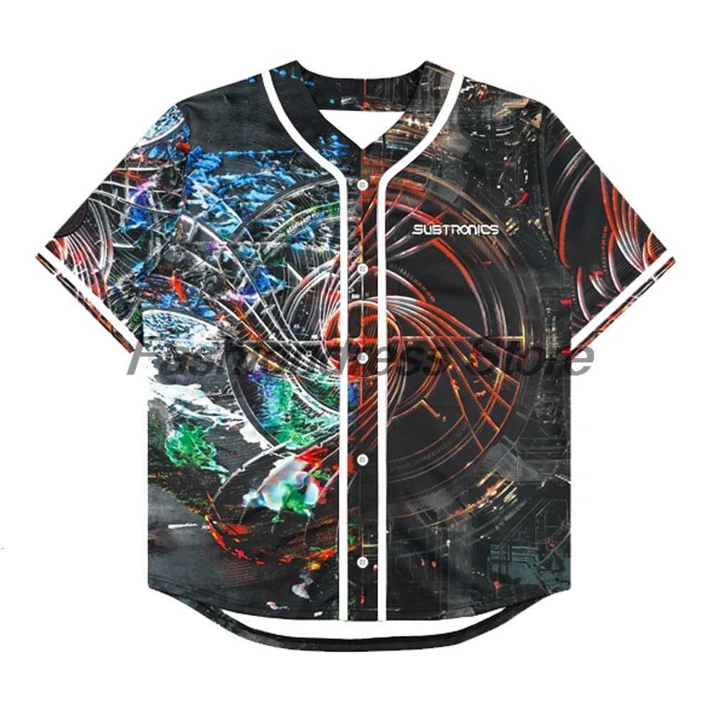 Fibonacci Subtronics Men's Tour T-Shirts Merch Baseball V-Neck Short Sleeve Button-Down Shirts Women Men Streetwear TopsW261017
