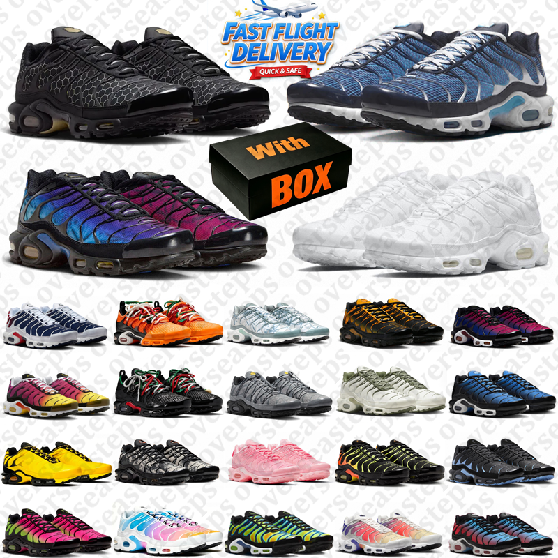 with box tn plus mens tnns designer running shoes men women ankle comfort unisex sneakers outdoor breathable mesh sports trainers