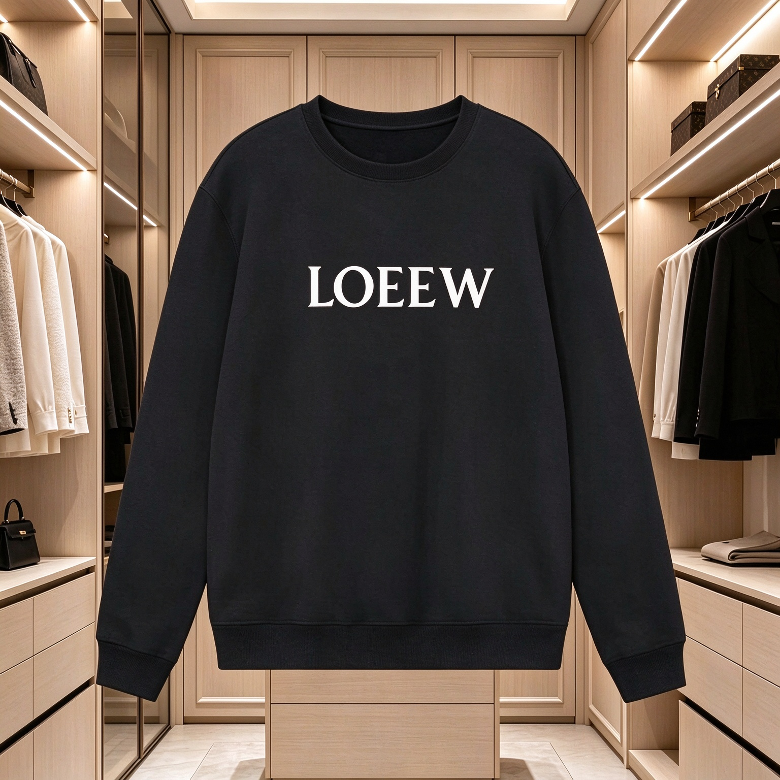 Unisex Streetwear Overcoat Hoodie Stylish O-Neck Printed Sweater for Men & Women