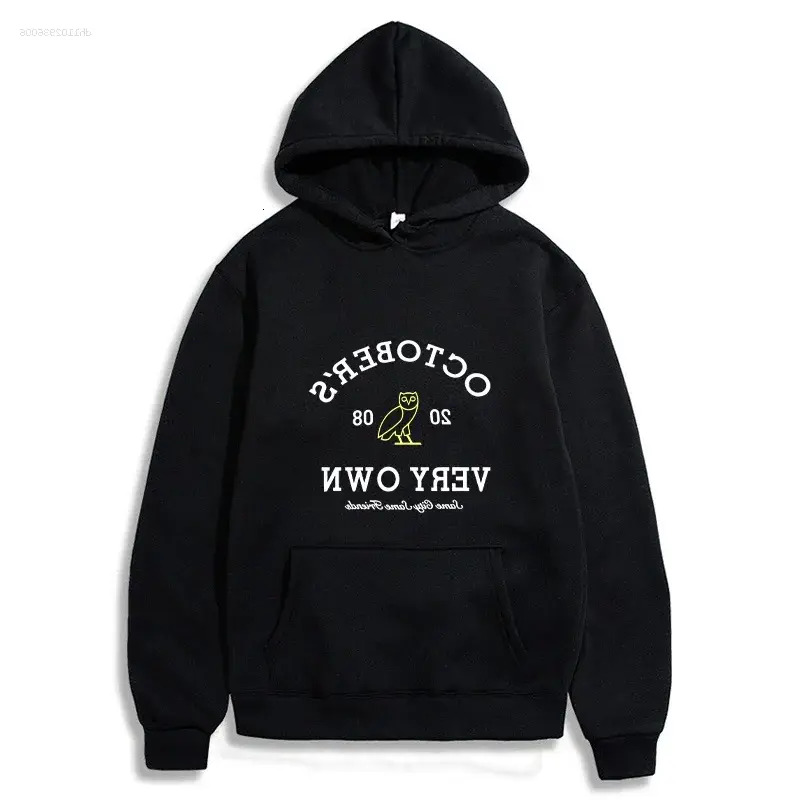 Plus oversized hooded Size Men's Hoodie Men's Hoodies October's Men Very Own Printed Long Sleeve Sweatshirts Women Casual Harajuku Sp