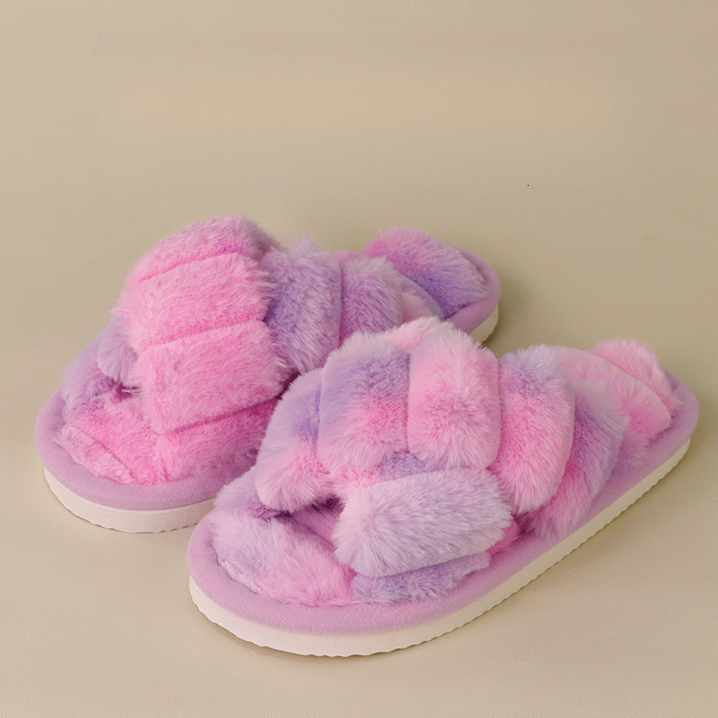 2026 New New Popular Furry For Women Outdoor Wear Non Slip Indoor Thick Soled Plush Home Slippers Autumn And Winter Maternity Cotton Free Shipping F