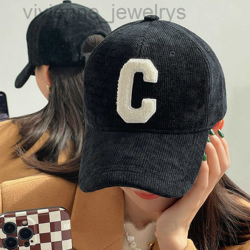 Ball Caps Men Woman Corduroy Baseball Caps Adjustable Casual Sports C Letter Sun Hats Unisex Solid Color Visor Hats Hip Hop Cap G230209