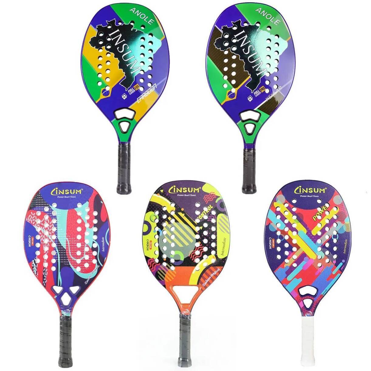 Multi-Piece Tennis Racket Matching full graphite professional tournament racquets Kits Racquet For Beach Carbon Fiber * Grit Surface Frosted Treatme