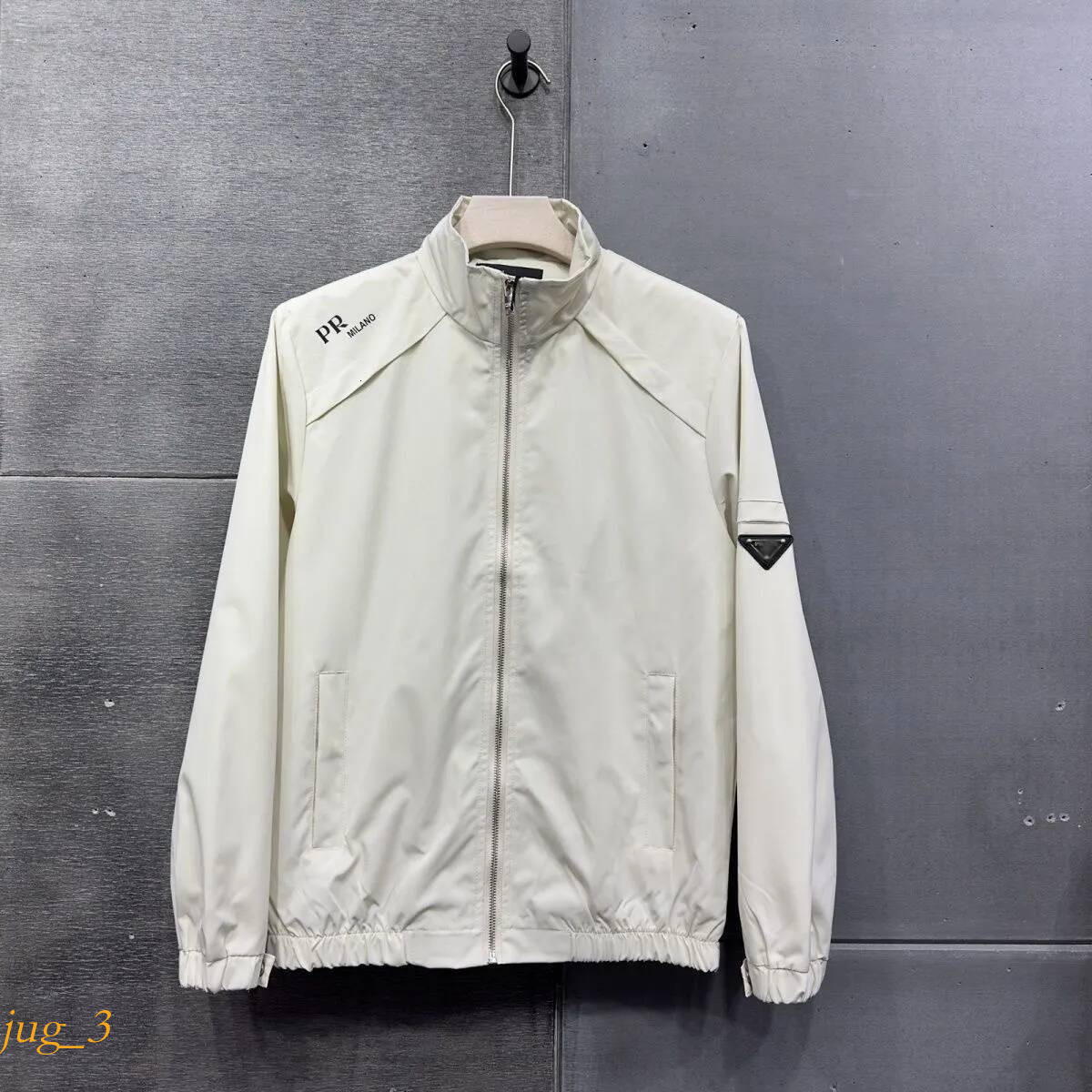 Triangle Designer New Spring/Autumn Men's Stand Triangle Collar Jacket Trendy Couple's Coat Versatile Casual Outerwear pradmen jacket 9a6