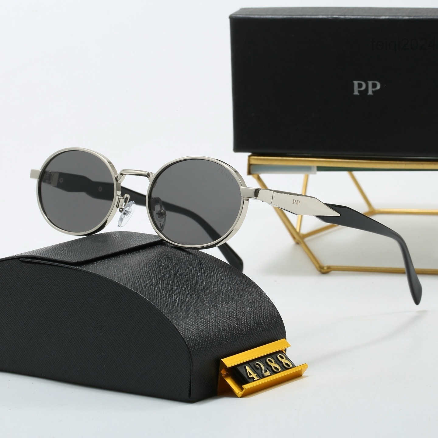 Fashionable steampunk round sunglasses for men and women luxurious gold frame polarized lenses UV400 protective fashionable glasses suitable for all