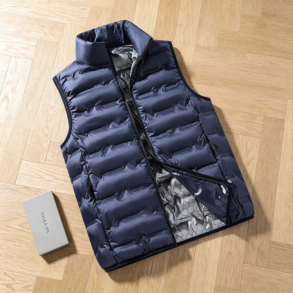 Jacket Men's Vest Vests Mens Warm Sleeveless Jackets Spring Autumn Zipper Coat Stand-up Collar Casual Windproof Waistcoat Brand ClothingW261017