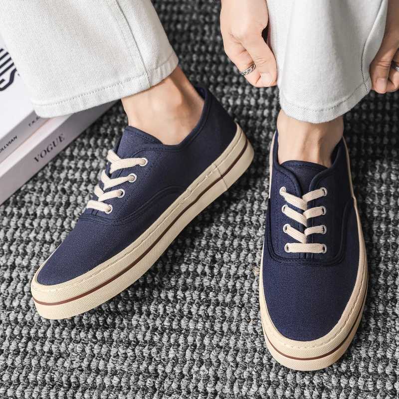 Casual Shoes YUYIN 2026 New Men Vulcanized Canvas Shoes Sneakers Comfort Light Student Trendy Casual Male Daily Outdoor Walking Footwear H261016
