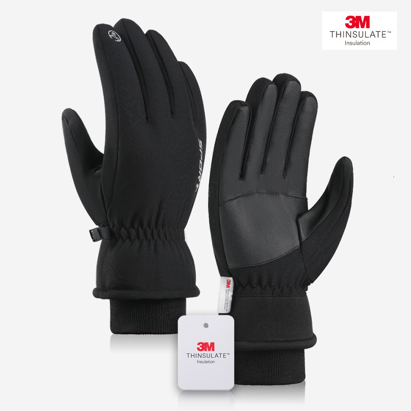 2026 Men's Winter Ski Gloves, Fleece-Lined, Windproof, Snowproof, outdoor Waterproof, Suitable Outdoor Cycling, Touchscreen Compatible, And Ext