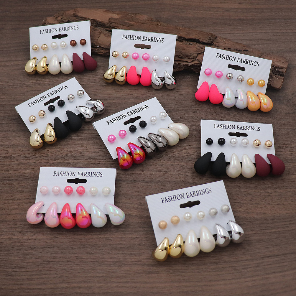 2026 New European American Cross-Border High-End Uniquely Designed, Exaggerated CCB Earrings A Creative And Retro per L3