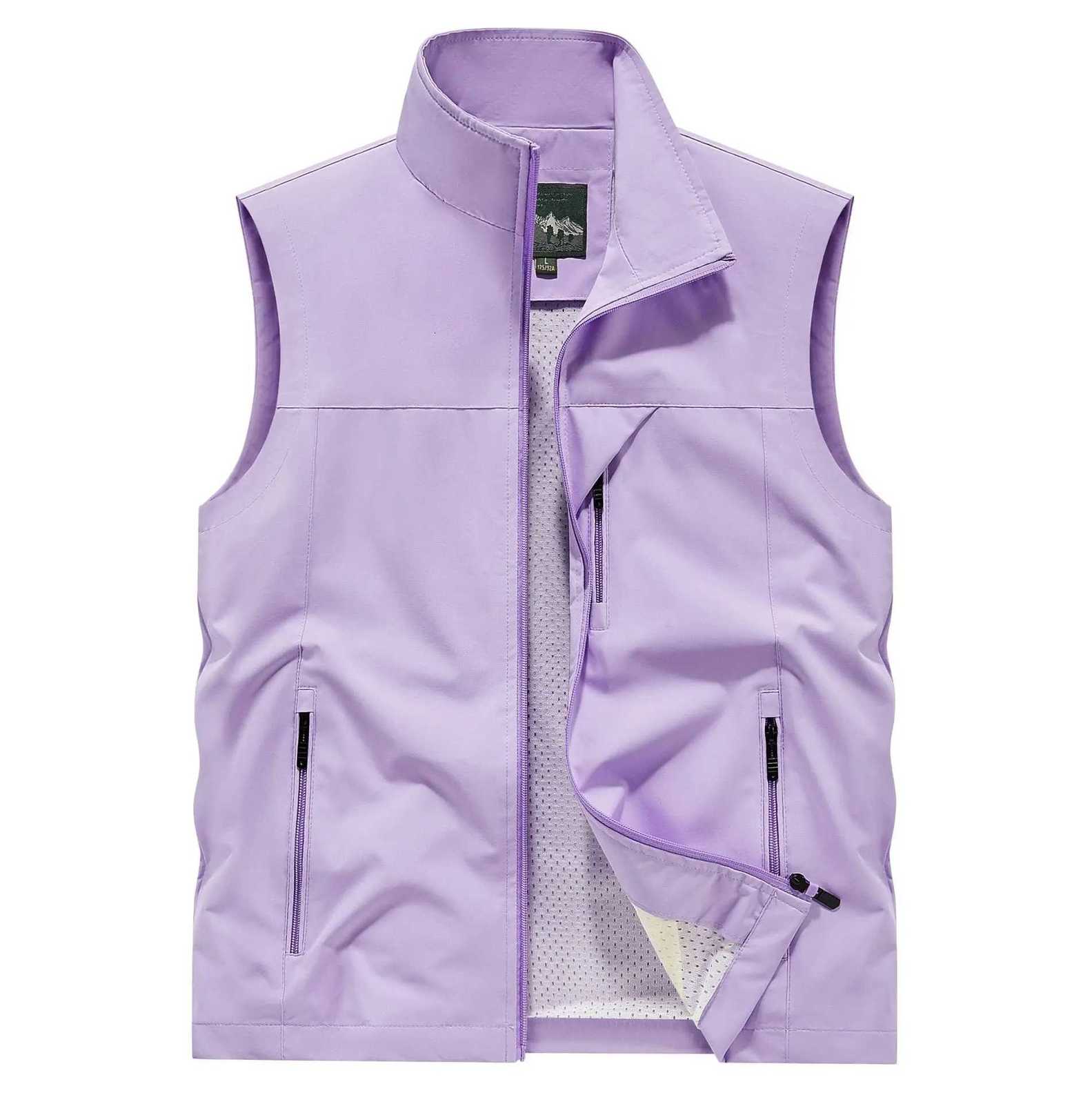 Men New Summer Men's Vests Mesh Thin Vests Coats Outdoor Minimalist Sleeveless Jackets Men Waterproof Breathable Quick-drying Waistcoats 6XLW26