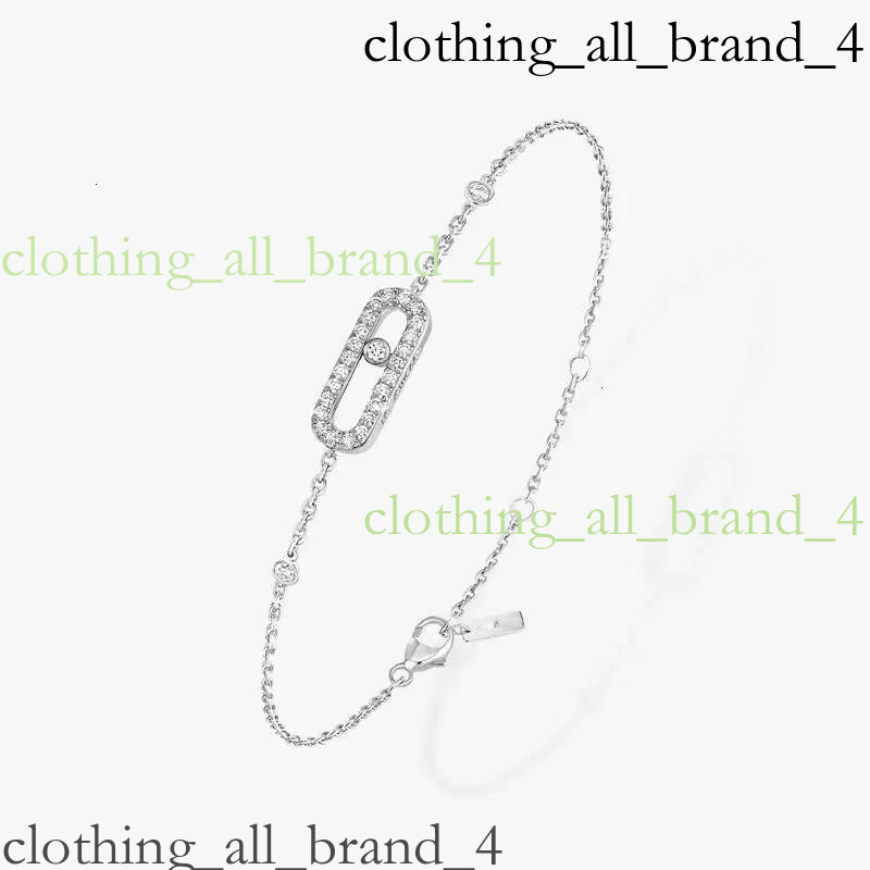 Designer Jewelry High Version Three Diamond Sliding Necklace Fashionable And Personalized Hollow Dynamic Full Pendant Collar Chain Bracelet Gold 202