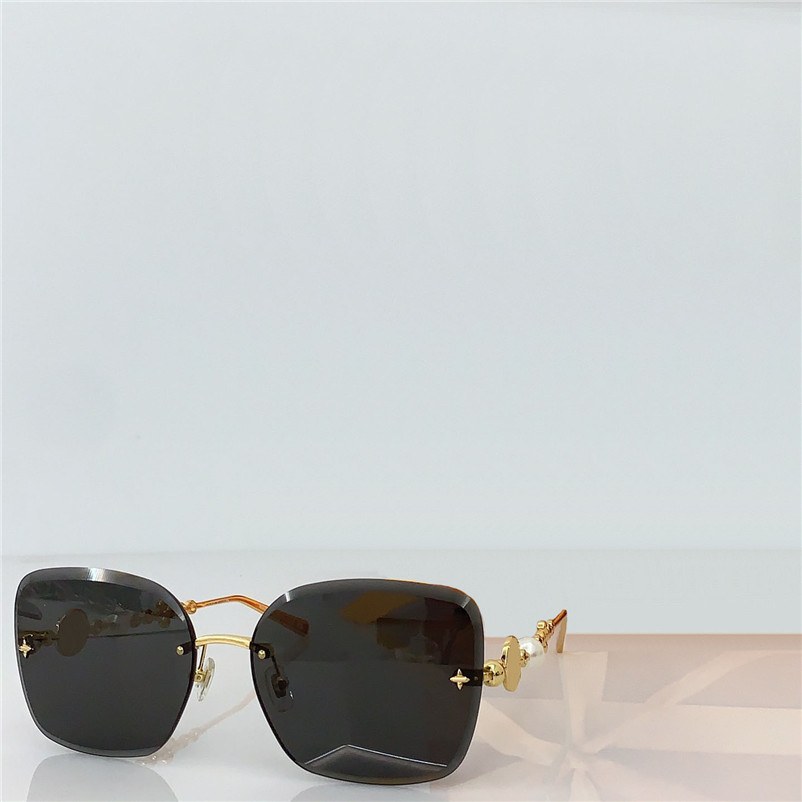 New fashion design square sunglasses Z3167U rimless cut lens metal temples simple and popular style versatile outdoor UV400 protection eyewear
