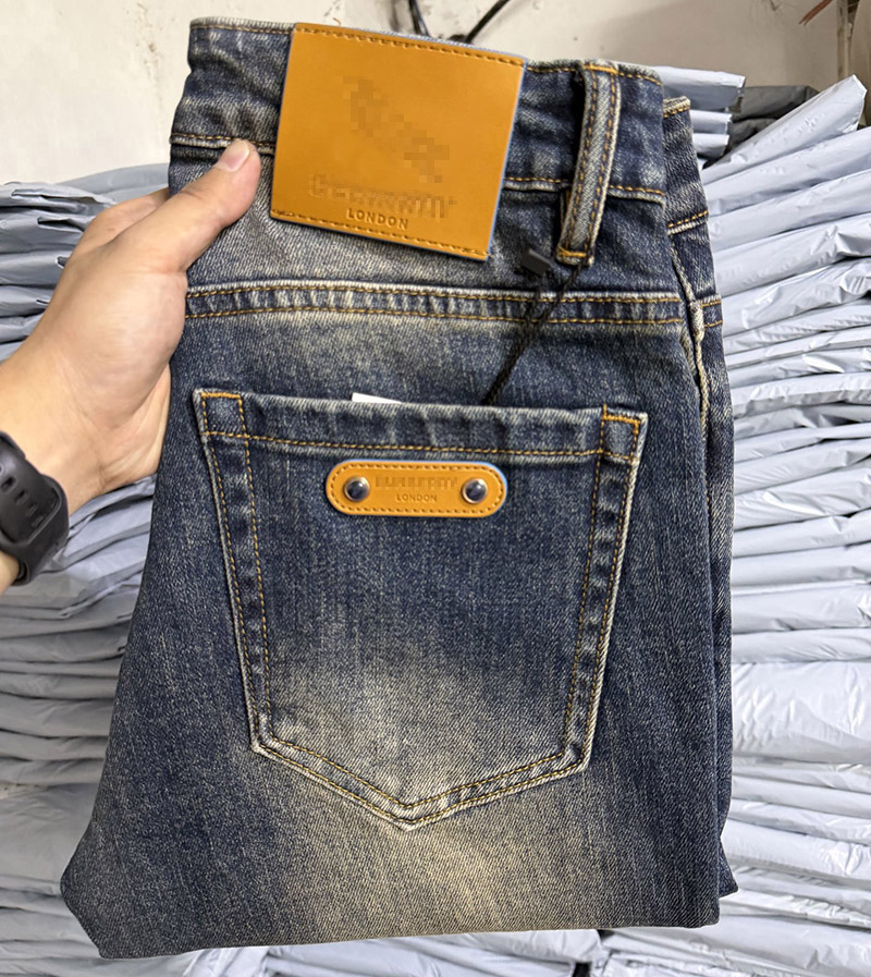 26fw luxury Designer Jeans Men's Straight Leg Casual fashion Denim Pants slim fit Trousers High Quality brands elasticity skinny jean Knight bb