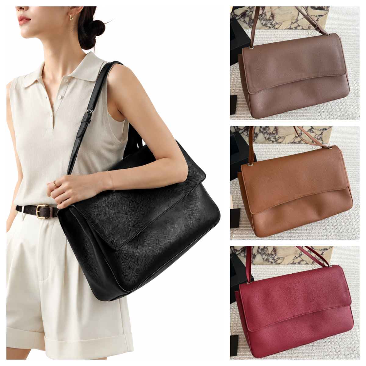Designer bag Oversized bag 26S bag Maxi Flap bag Luxury Work bags for Women Soft leather Oversize Capacity Shoulder bag Large Flap Messenger Hobo ba