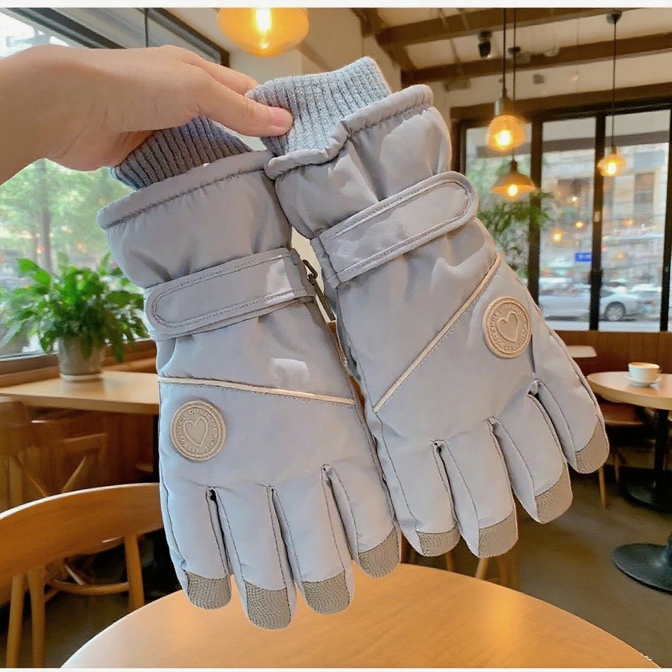 2026 Women's outdoor Ski 2026 New Autumn Winter Fleece Lined Thickened Warm Cold-Proof Windproof Touchscreen Electric Bike Riding Gloves Free S