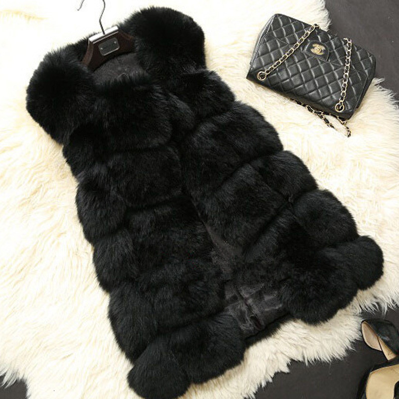 2026 Autumn Winter Faux Fox Vest Mink Special Price FurThe coat is tailored and stylish Integrated Women's Coat HongluVersatile and light luxur