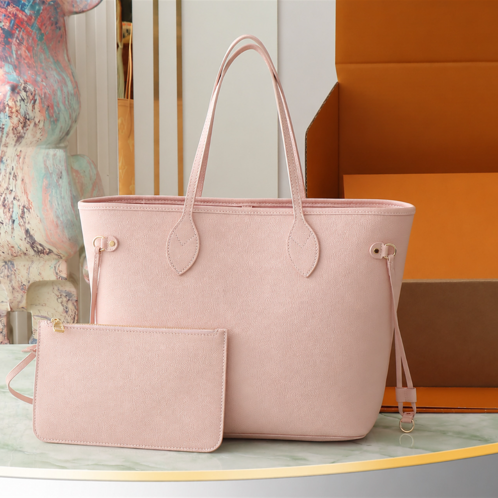 Leather Shopping Tote Bag Pebbled Embossed Calfskin Large Capacity Side Drawstrings Chic Daily Commute Top-Tier Designer Bag