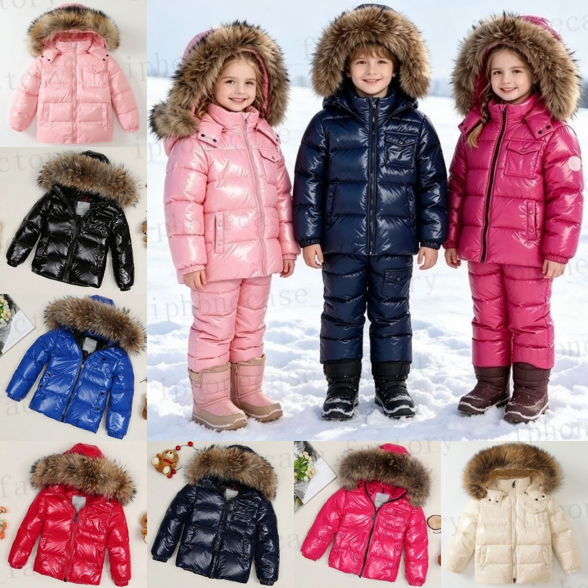 Designer brand kids coat M embroidered logo children's down jacket boys and girls outdoor sports children's jacket winter windproof warm d