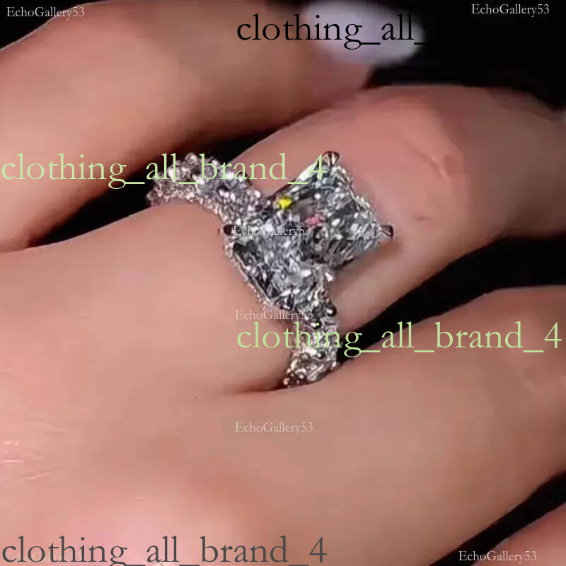 Moissanite Ring Sterling Silver Sparkling Wedding Band For Women Gift Diamond Rings Female Designer Ring Ba6