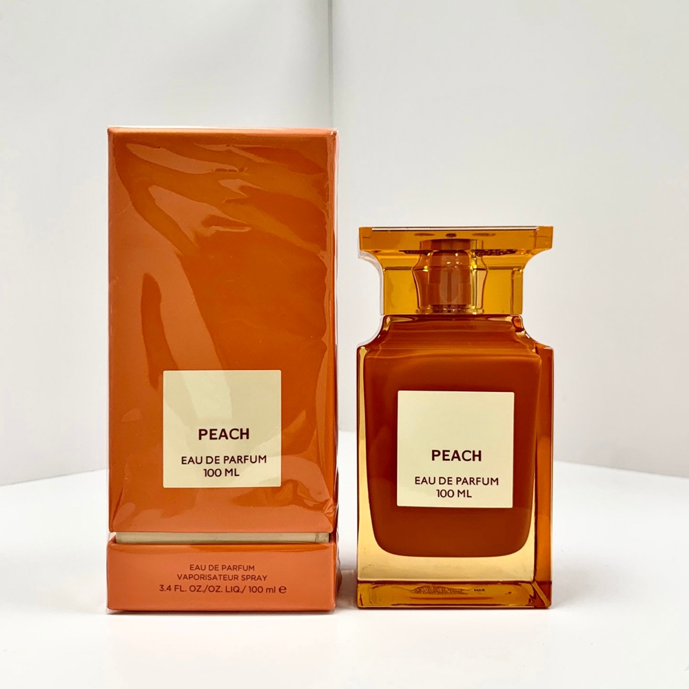 Top Quality New 100ml Fruity Peach Scent Perfume Spray Rich Sweet Woody Aroma Long Lasting EDP Fragrance for Female Gift Box Packaging
