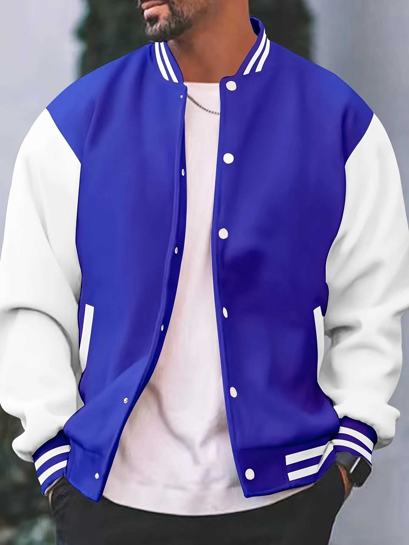 Winter Men's Jackets Autumn and New Men's Fashion Buttons Fashion Versatile Multi-color Men's and Women's Streetwear Baseball Ja