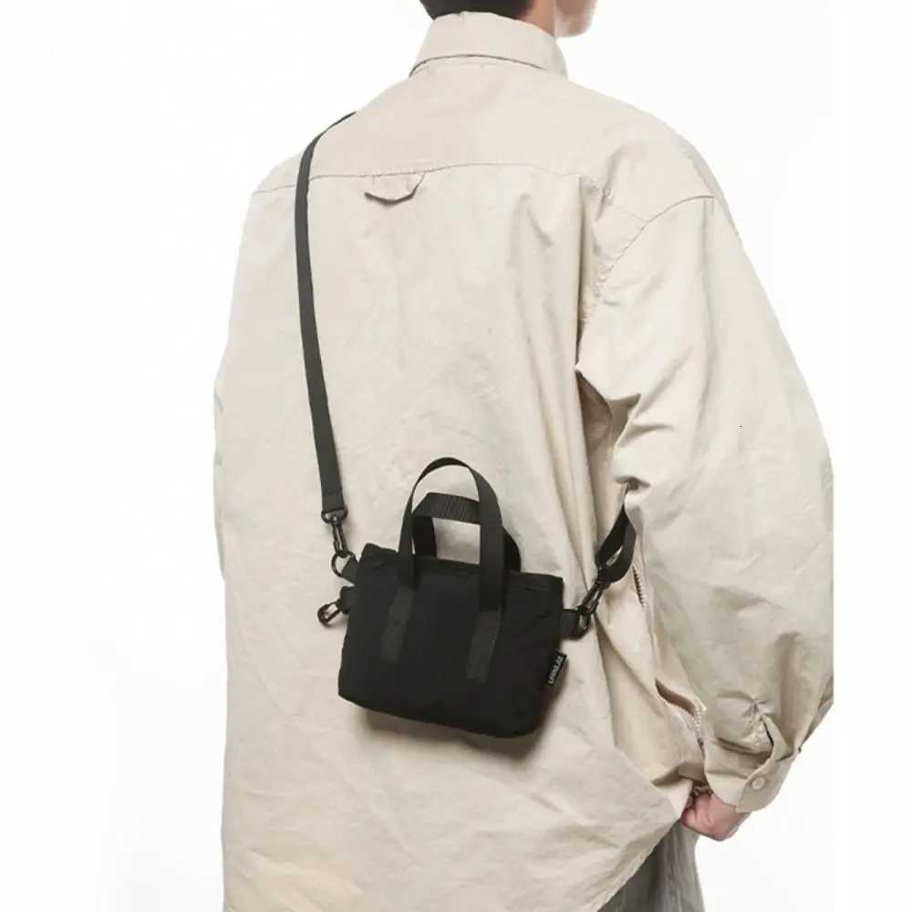 Cross Body High Quality Large Capacity Men Crossbody Bag Nylon Harajuku Mobile Phone Pack Tote Korean Style Single Shoulder Bag Daily H261016