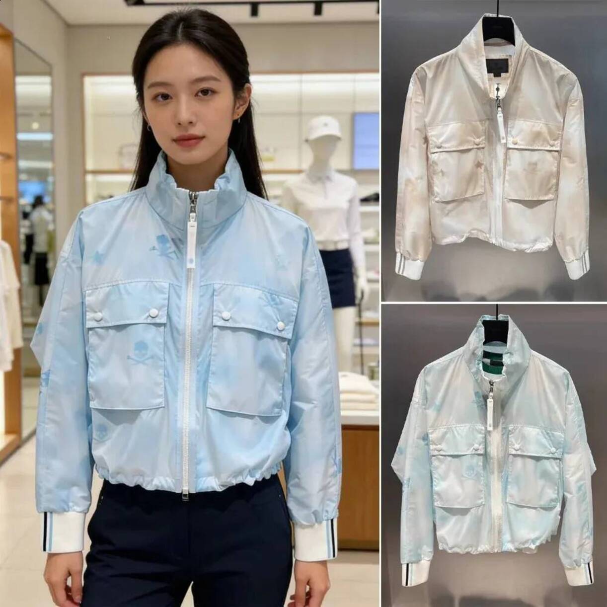 Professional Performance Golf fourway stretch softshell outerwear Jackets 2026 Summer Korean Style Lightweight Jacket * For Women Golf Stand Collar
