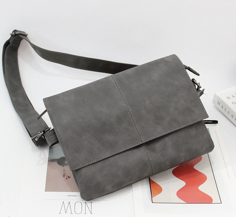 Women Handbags Crossbody Bags Men PU Brown Patchwork Black Vertical style Waterproof Protable Shoulder Bag