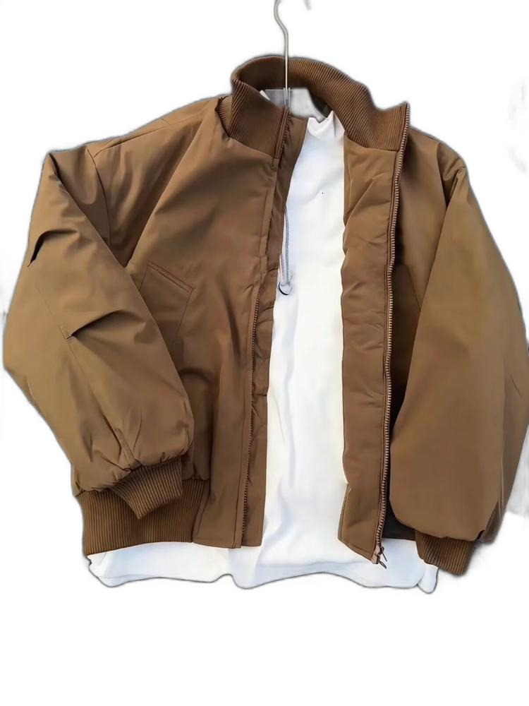 American-Style Stand-Up Collar Workwear Quilted For Men, Autumn And Winter Casual, Stylish, Versatile Outerwear, High-End Jacket Honglu