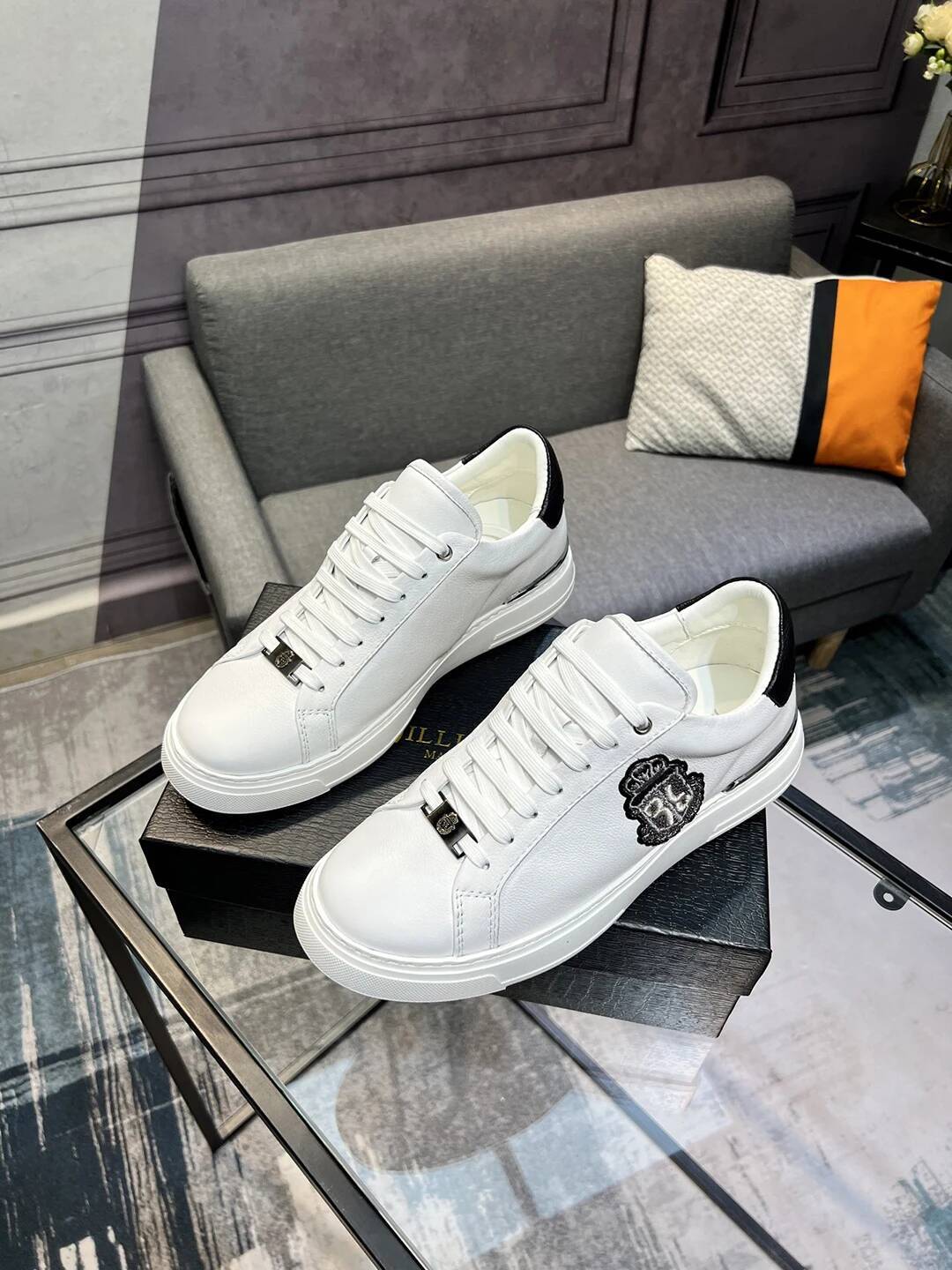 BLLIYOSS BILLIONAIRE 2025 New Shoes for Men Calf leather stitching Sports comfort high quality outdoors European big size 38-45