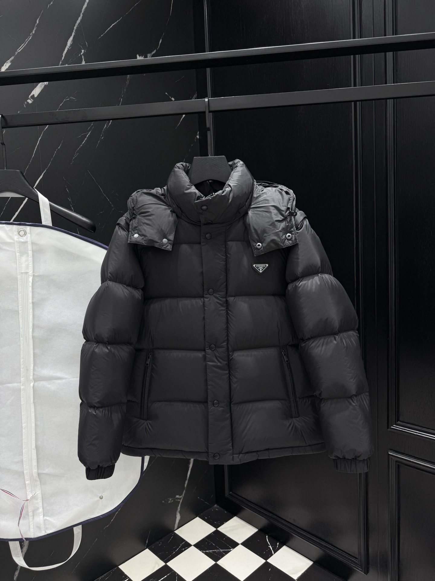 DUYOU Mens Puffer Jacket Down Jacket Unisex Puffer Coat Designer Jackets Warm Parka White duck down filling Winter Thick Fluffy Outerwear with Hood