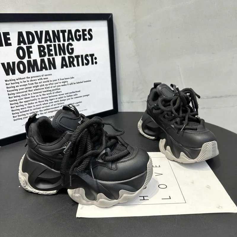 Casual Shoes Fashion Sneakers Women New Autumn Hidden Heel Platform Sports Dad Shoes Woman Lace Up Breathable Mesh Casual Shoes 2026 H261016