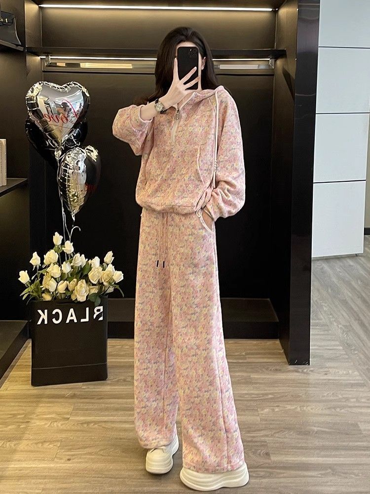 Hoodie Women Pullover Sweatshirt Heavyweight Fleece Oversized Graphic Print Casual Streetwear Warm Winter Long Sleeve Hooded Jumper Top