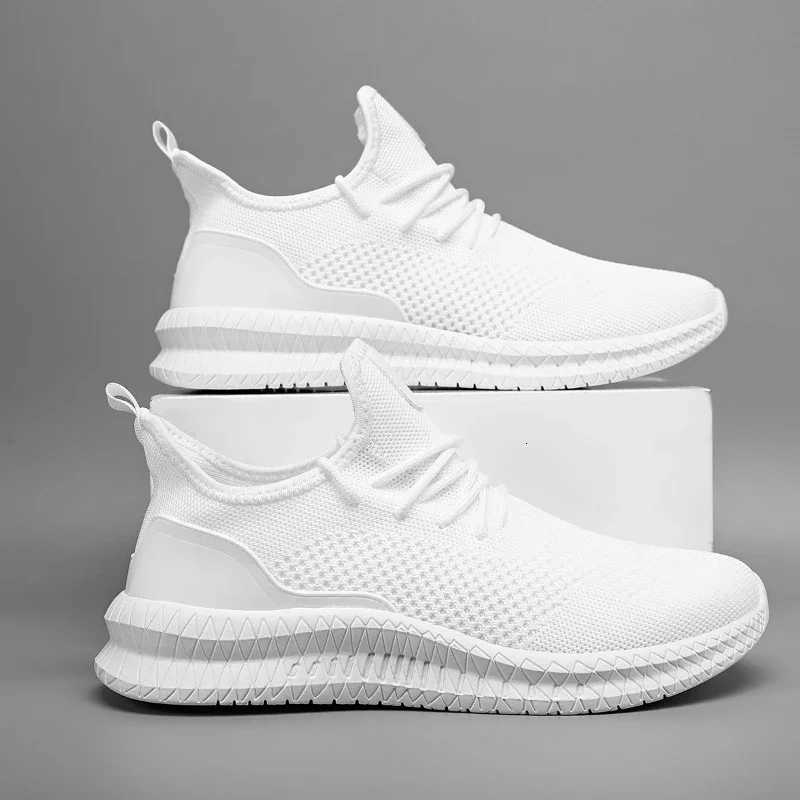 Casual Shoes Men's Running Shoes Breathable Mesh Sneakers Lightweight EVA Sole Anti-Slip Casual Walking Athletic Shoes For Men H261016