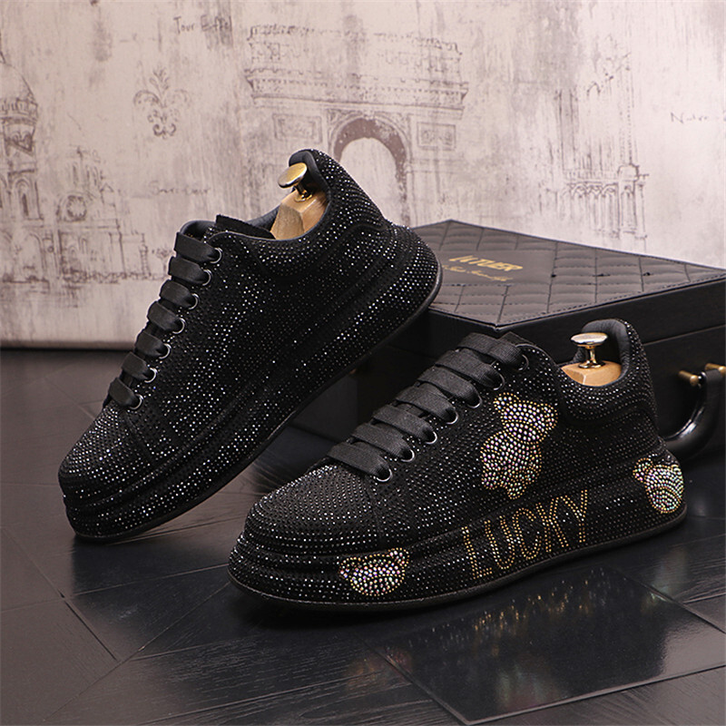 Luxury Royal Style Mens Wedding Dress Shoes Spring Handmade Embroidery Pattern Exotic Designer Loafers Fashion Casual Sneakers