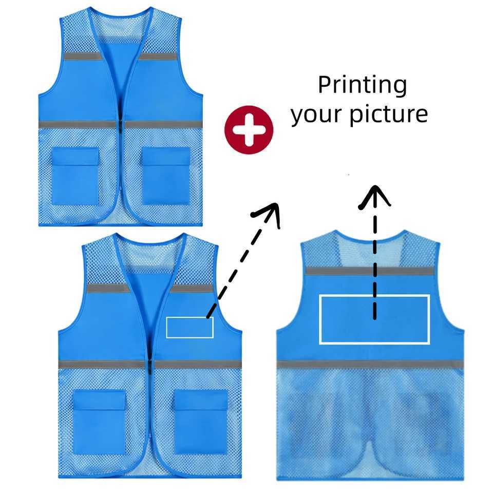 Personalized Customized/Designed Vest Men's Vests Casual Mesh Vest Men's and Women's Work/Team/Commemorative TopW261017