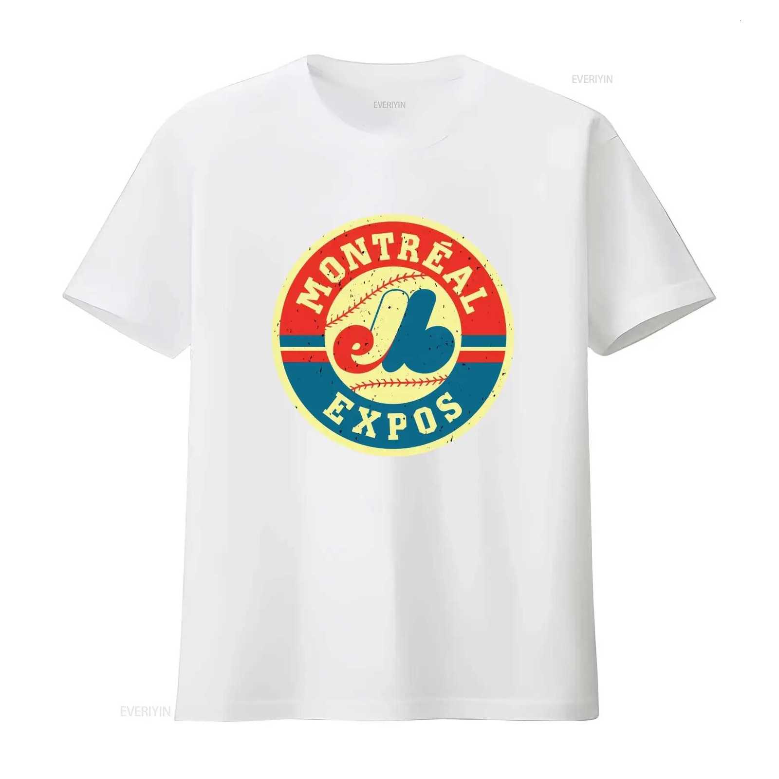 Vintage Men's Expos T-Shirts Montreal 1969 Baseball T shirt Retro Design Soft Cotton vintage Washed Breathable Slightly Stylish VersatileW26101
